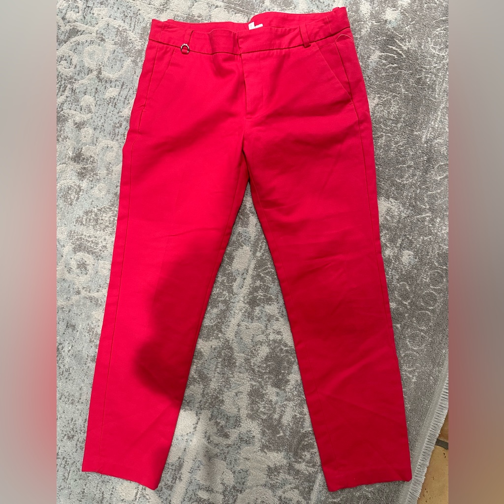A.L.C. Red Wide Leg Pants